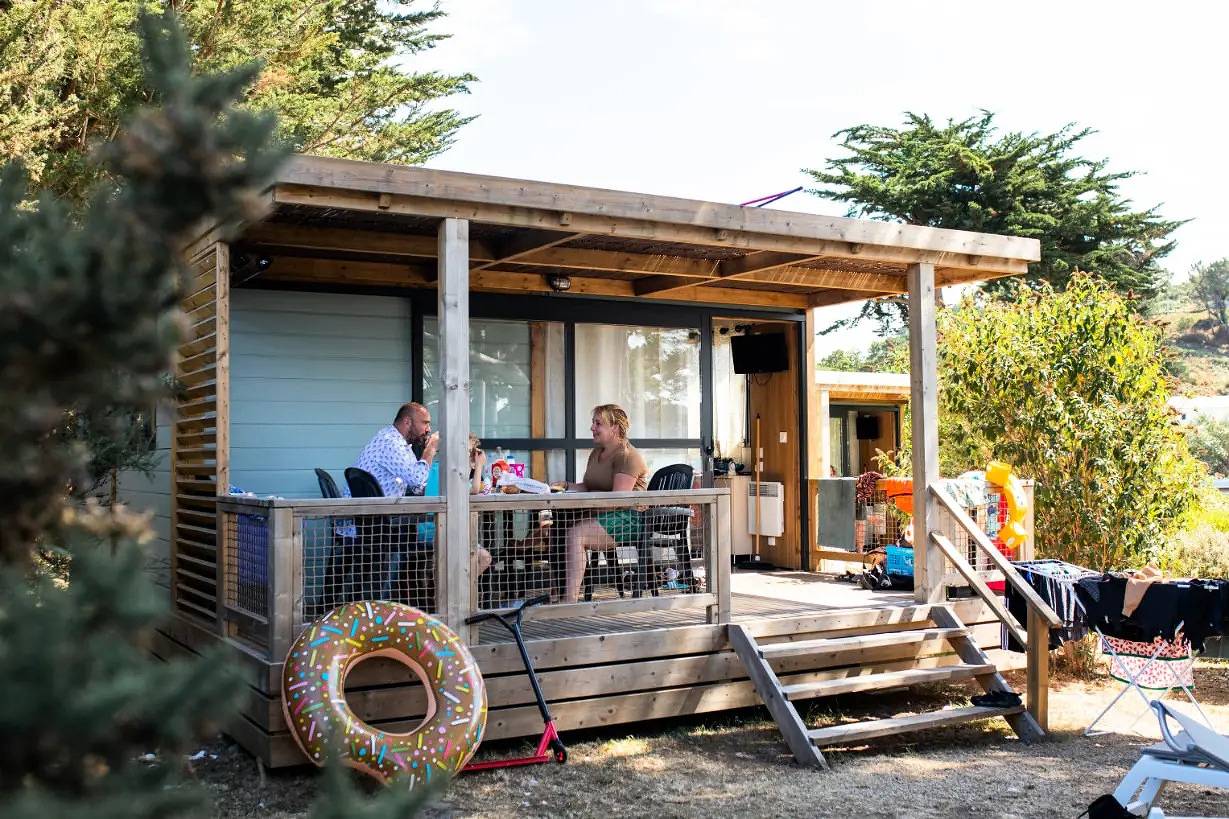Mobile-home - Etrille 4 people in Trélévern, Pink Granite Coast