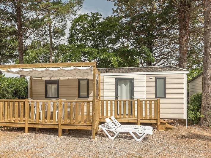 Camping l'Etoile d'Or - Mobilheim 6 personen - Cottage Privilège 3 Zimmer + Klimaanlage in La Côte Vermeille, Argelès-sur-Mer
