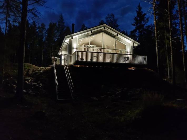 Ferienhaus für 7 Personen, mit Balkon und Terrasse sowie Garten und Sauna in Rovaniemi