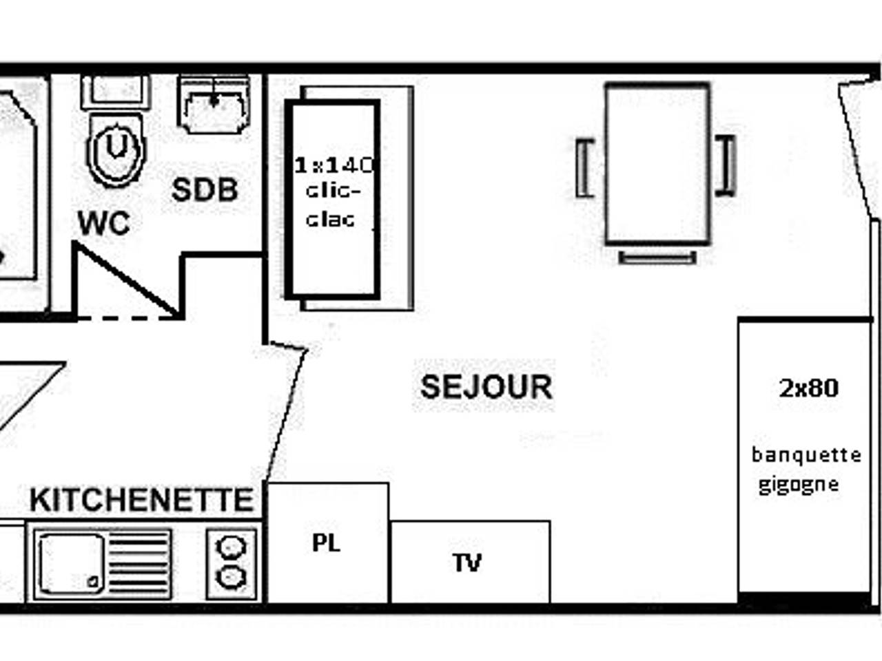 Appartement entier, Studio 4 personnes Les Saisies, parking in Les Saisies, Région d'Albertville
