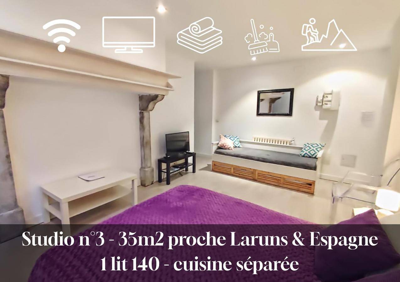 Appartement entier, Studio 3, Eaux-Chaudes proche Laruns et Espagne in Laruns, Béarn
