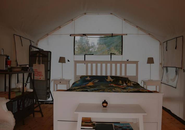 Bungalow für 4 Personen, mit Terrasse und Garten sowie Ausblick in Lettland - 3