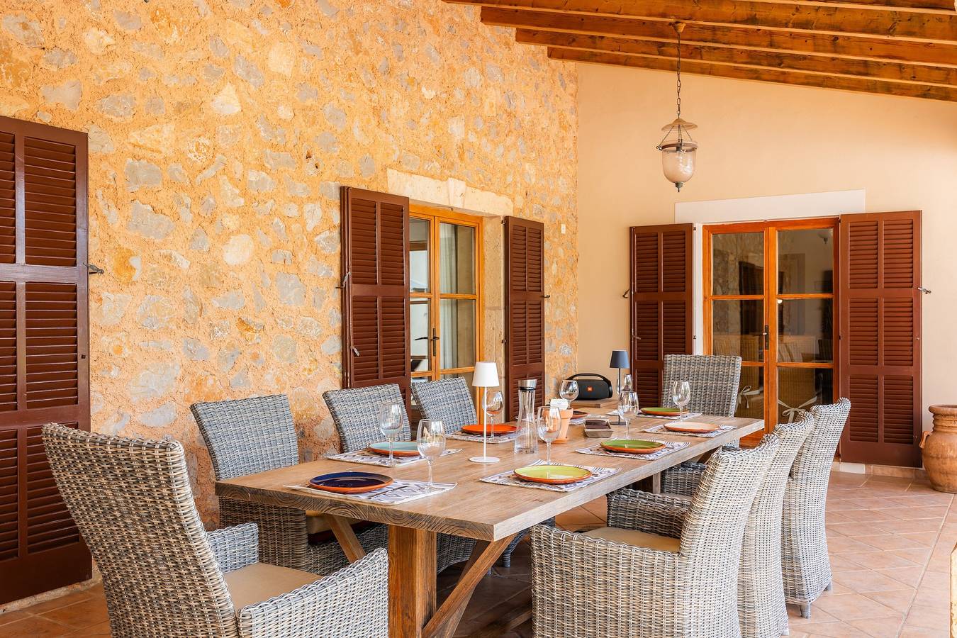 Casa rural 'Can Xerpeta' con vistas a la montaña, piscina privada y Wi-Fi in Son Servera, Mallorca Este