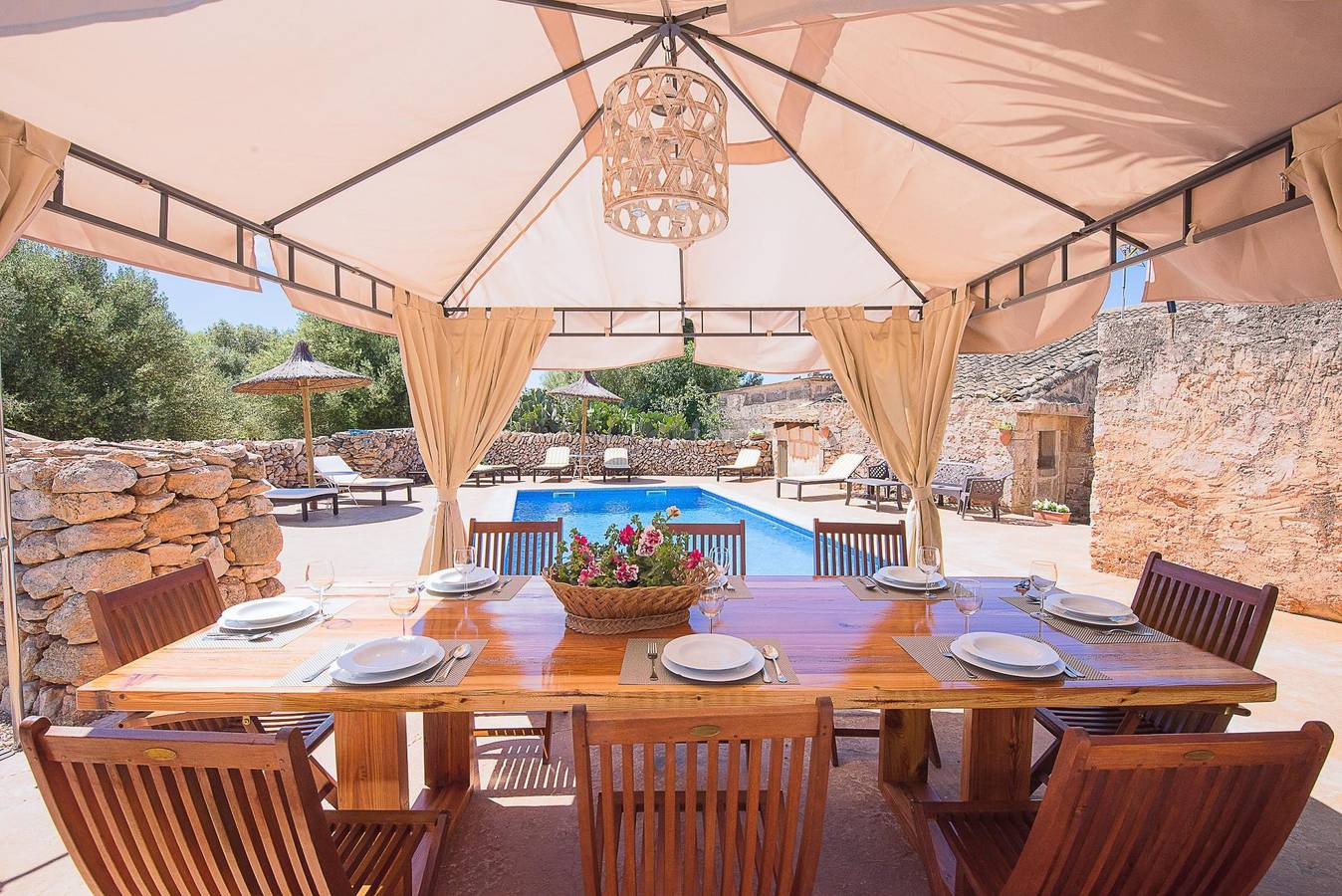 Son Caldés - Villa with private pool in Llucmajor. Free Wifi in Llucmajor, Zuid-Mallorca