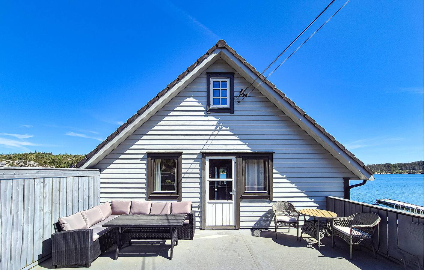 Casa de vacaciones para 6 personas con terraza in Bømlo