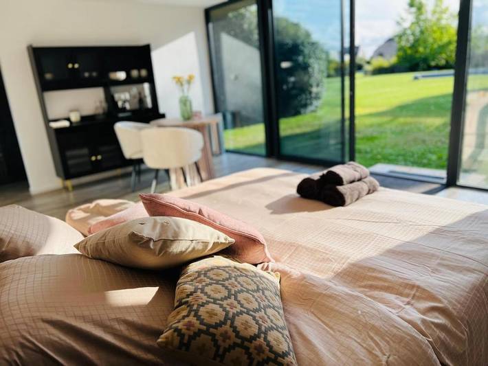 Gîte pour 4 personnes, avec jacuzzi et sauna ainsi que jardin et piscine à Braine-l'Alleud - 4