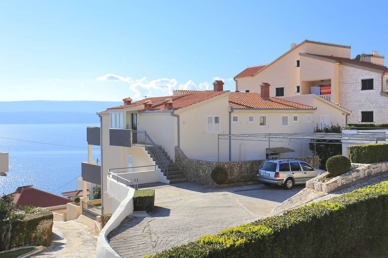 Ganze Wohnung, 2-Zimmer-Ferienwohnung mit Terrasse und Meerblick Stanici, Omis A-2763-c in Stanici, Omis-Riviera