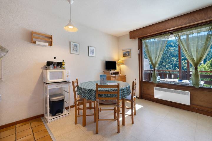 Ganze Wohnung, Studio Tournette – Bergblick, Balkon, Skifahren in der Nähe in Saint-Jean-de-Sixt, Annecy und Umgebung
