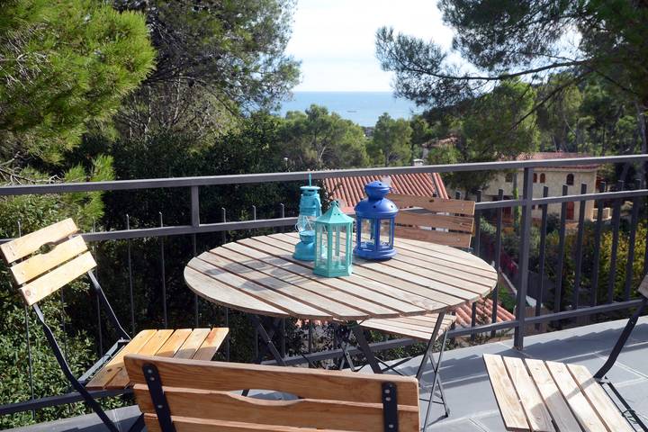 Villa pour 7 personnes, avec jardin ainsi que terrasse et vue à Tamariu