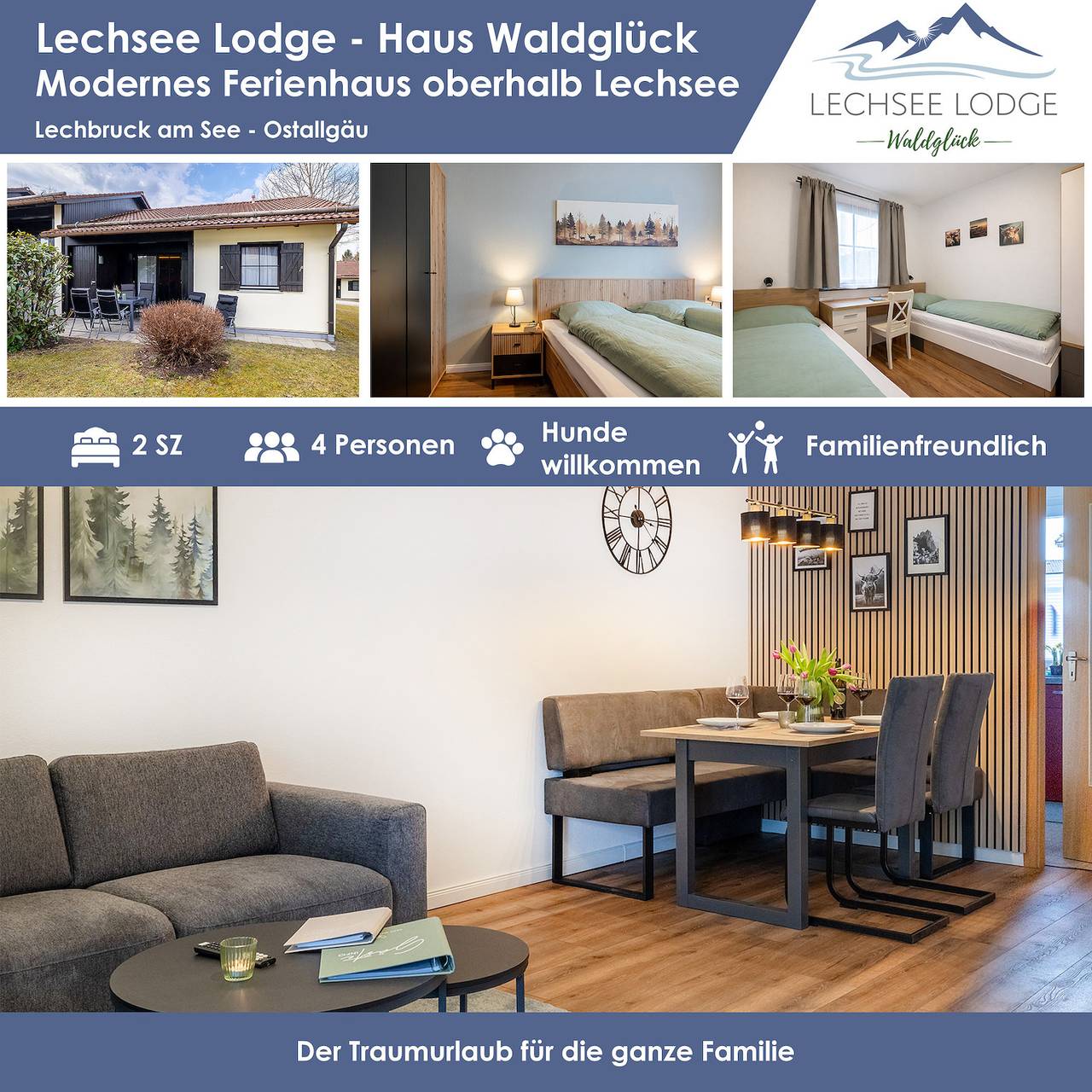 Lechsee Lodge - Haus Waldglück (Nr. 90) in Lechbruck am See, Bayerisch Schwaben