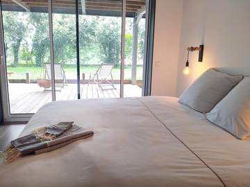 Cottage pour 2 personnes, avec jardin dans Plage Moutchic