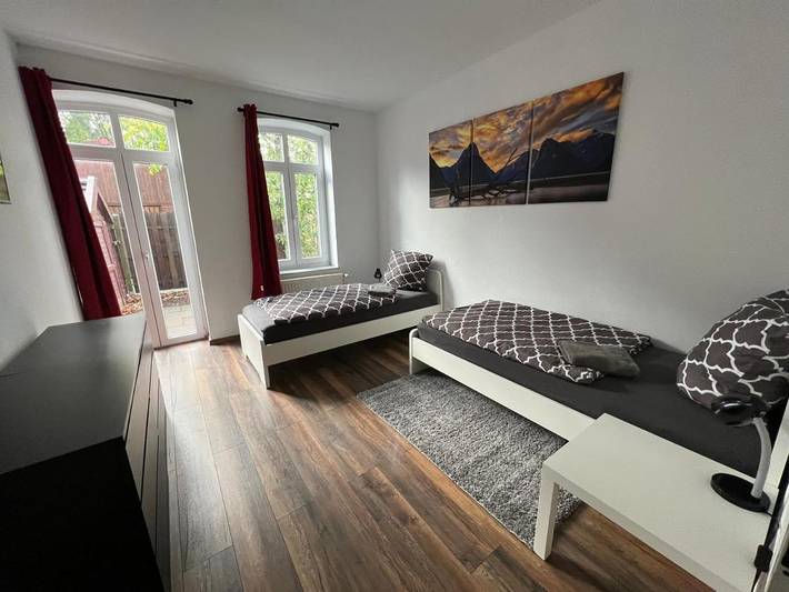 Ferienwohnung für 3 Personen, mit Terrasse und Garten in Ottersberg