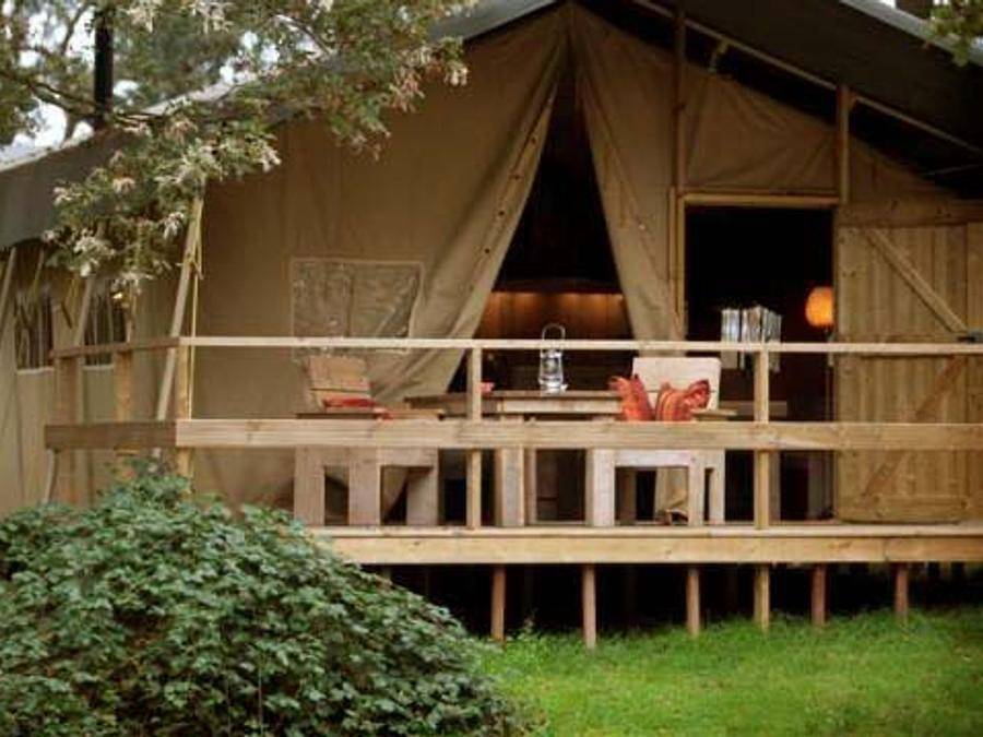Camping Olva  - Tienda de lona y madera 4 personas - Corsica Lodge, 2 habitaciones - llegada el sábado en temporada alta in Sartène, Distrito de Sartène