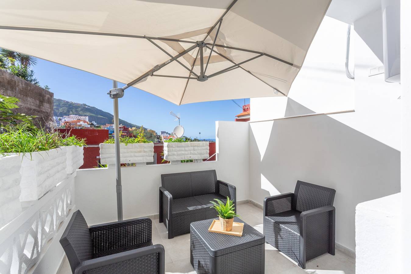 Ferienhaus mit Meer- und Bergblick in Los Realejos, Teneriffa Nord