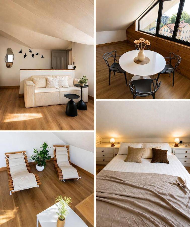 Appartement entier, Mansarda roulette in Saint-Vincent, Comune di Saint-Vincent