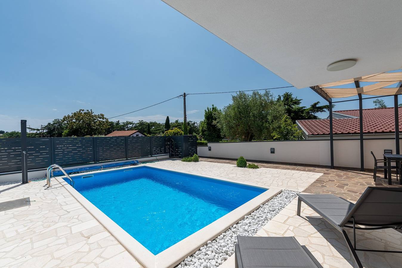 Villa Zambratija mit Pool und Meerblick in Umag, Umag und Umgebung