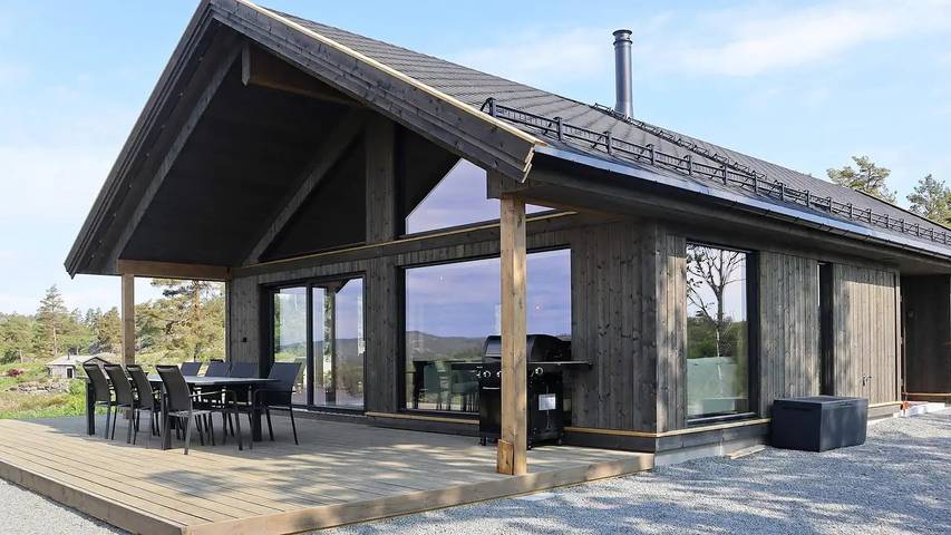 Ferienhaus für 11 Personen, mit Sauna und Terrasse