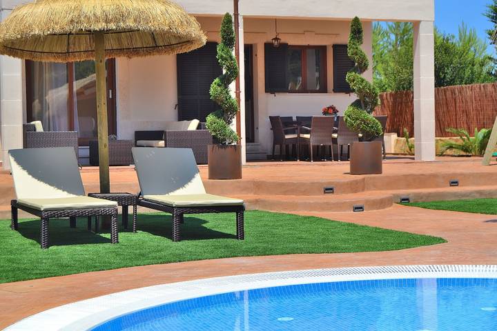 Villa pour 8 personnes, avec jardin et balcon, adapté aux familles à Son Serra de Marina - 3