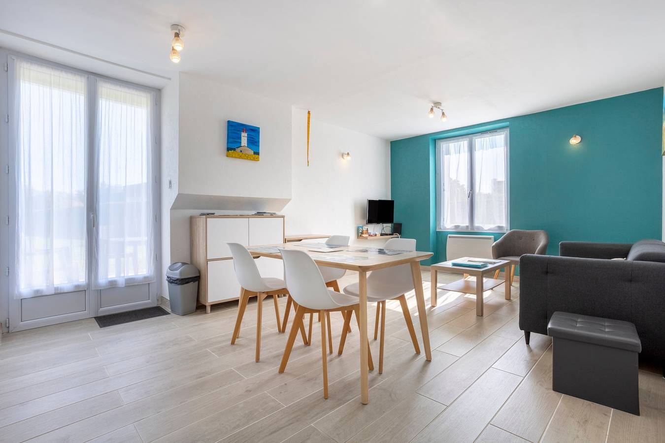 Ganze Wohnung, Apartment 'Penfret' mit privater Terrasse, gemeinsamem Garten und Wlan in Fouesnant, Côte de Cornouaille