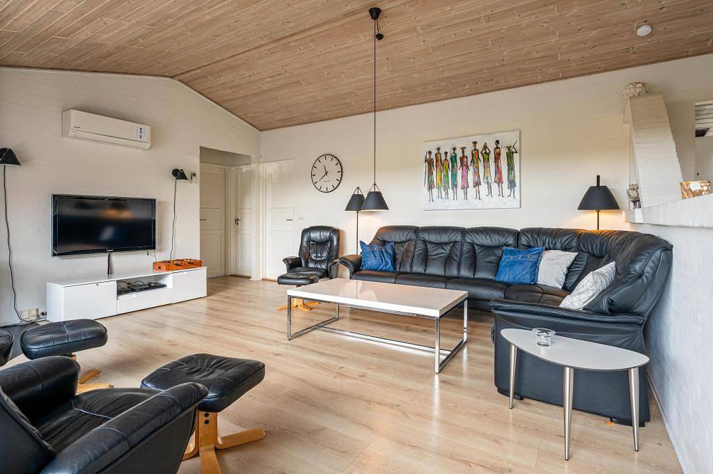 Holiday home for 10 with swimming pool, sauna, hot tub & Ev charging in Bjerregård, Holmsland Klit