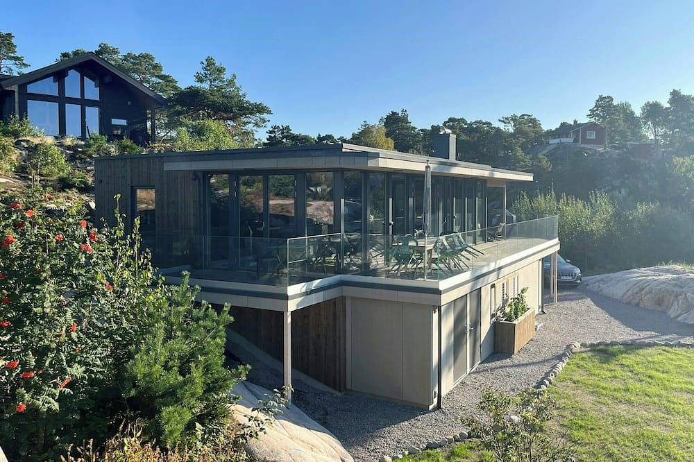 Moderne Hütte in Strandnähe auf Nordre Karlsøy in Sarpsborg