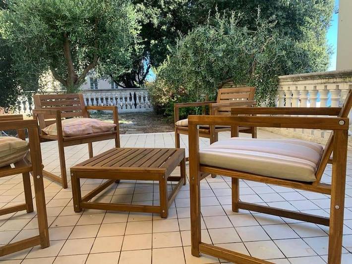 Ferienwohnung für 4 Personen, mit Terrasse und Garten sowie Ausblick - 1