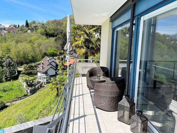 Ferienhaus für 5 Personen, mit Seeblick und Pool sowie Ausblick und Garten im Tessin - 4