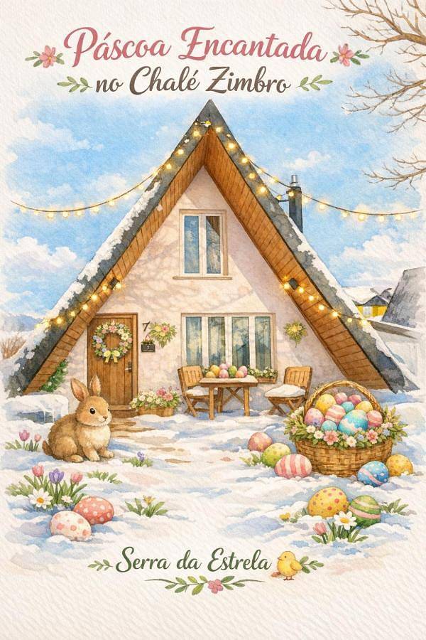 Chalet para 6 pessoas, com jardim e vista em Covilhã