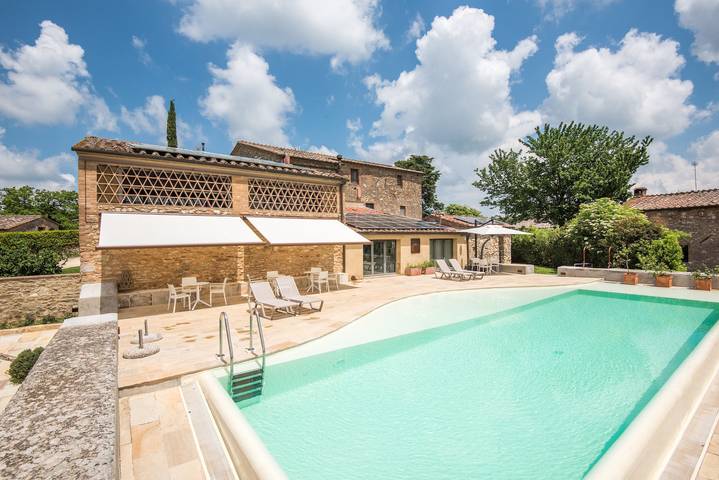 Appartamento intero, Brotes: Appartamento chic in Toscana con piscina, jacuzzi, sauna condivisa, Wi-Fi, aria condizionata in Sovicille, Chianti