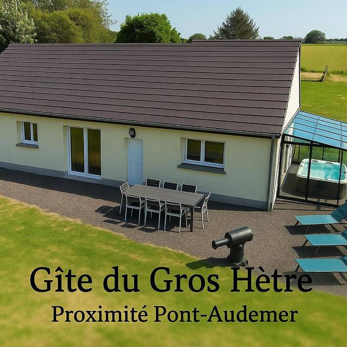 Location de vacances pour 9 personnes, avec jardin ainsi que jacuzzi et sauna à Saint-Mards-de-Blacarville