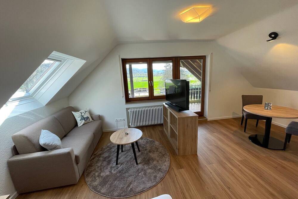 Ganze Wohnung, Apartment im Gästehaus Gehri mit Blick über Landschaft, ruhig, zentral und mit Wohlfühlcharakter in Waldkirch, Südschwarzwald