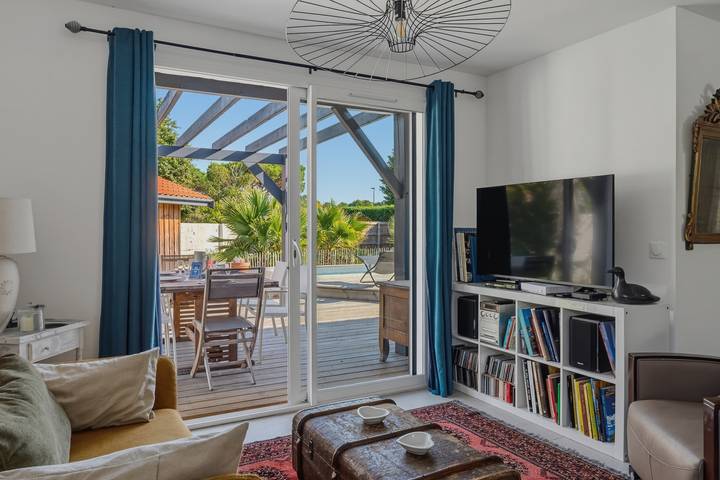 Mi Casa Blanca - piscine privée in La Teste-de-Buch, Région d'Arcachon