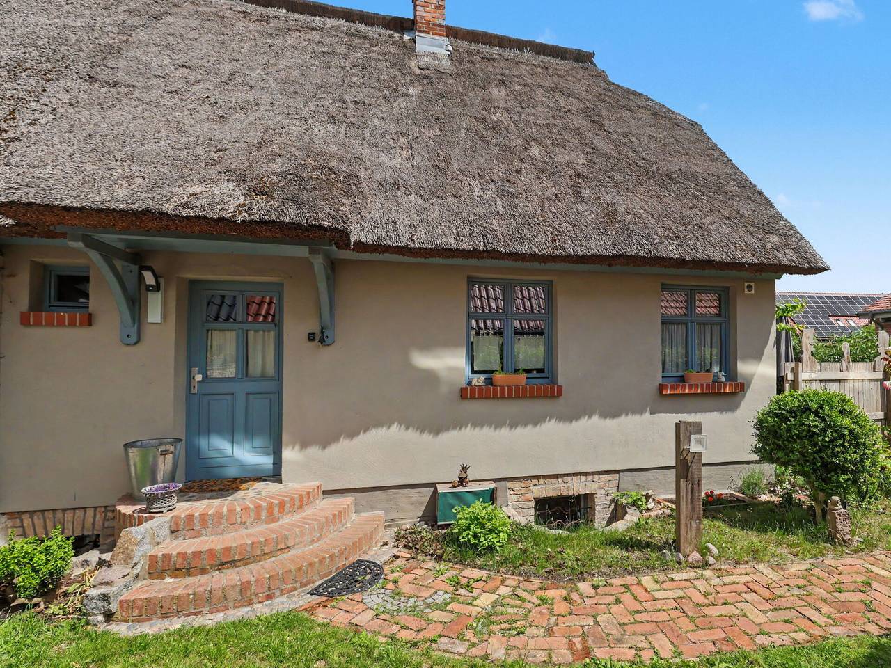 Reetgedecktes Ferienhaus Seelchen - Reetgedecktes Ferienhaus Seelchen 101.1 in Neuendorf (Usedom), Lütow