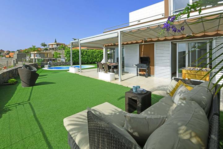 Ferienhaus für 4 Personen, mit Garten und Seeblick sowie Ausblick und Terrasse auf den Kanaren - 4