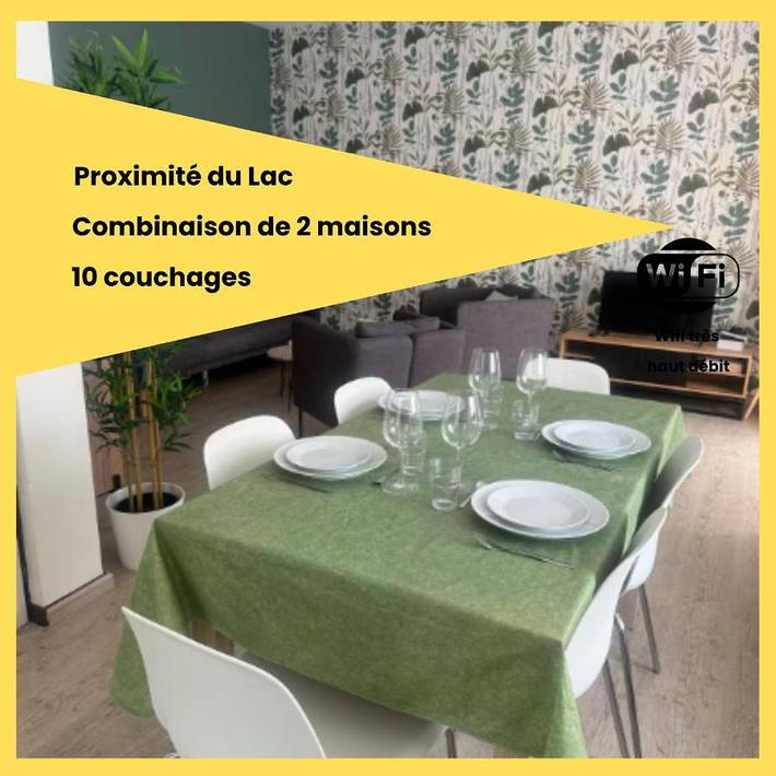 Maison de vacances pour 12 personnes, avec vue et jardin