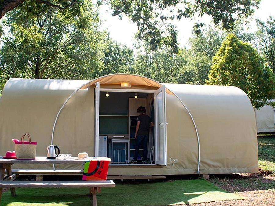 Camping de l'Aigle - Accommodation 4 persons - Coco Sweet (without sanitary facilities) in Aiguines, Brignoles region