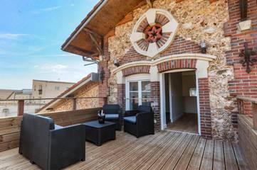 Maison de vacances pour 10 personnes, avec vue et balcon à Vinay