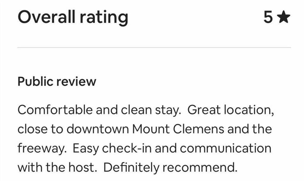 Ganze Wohnung, Cozy Modern 1Br Close to Downtown in Mount Clemens, Lake St. Clair