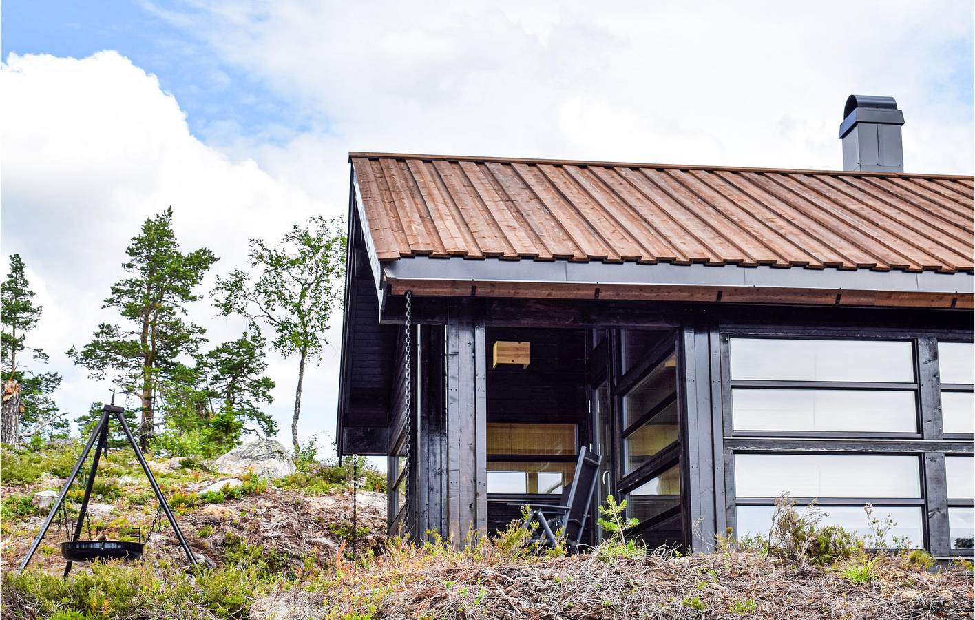 Ferienhaus für 7 Personen mit Garten in Flå