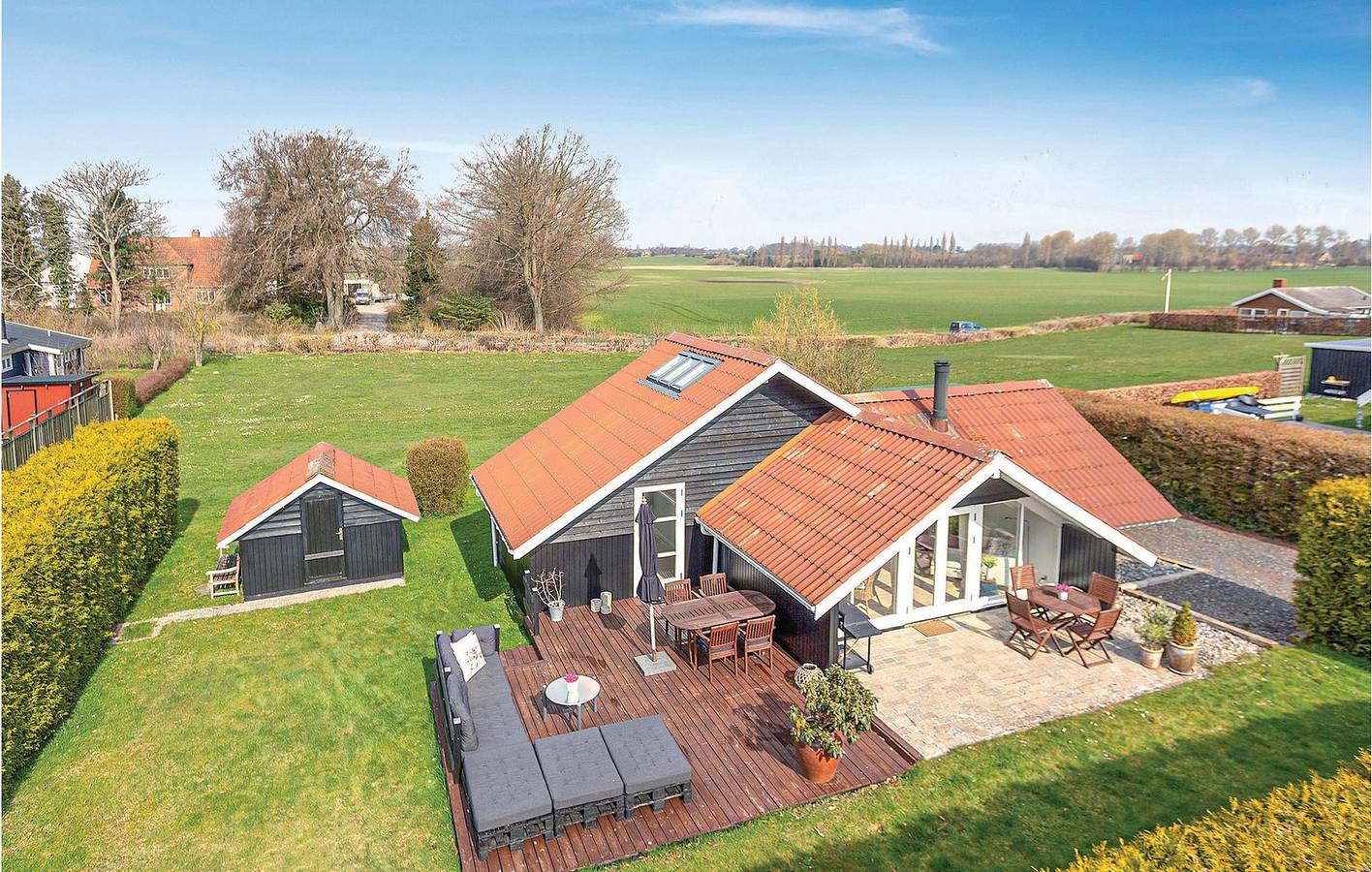 Ferienhaus für 4 Personen mit Terrasse in Karrebæksminde, Schwedische Ostsee