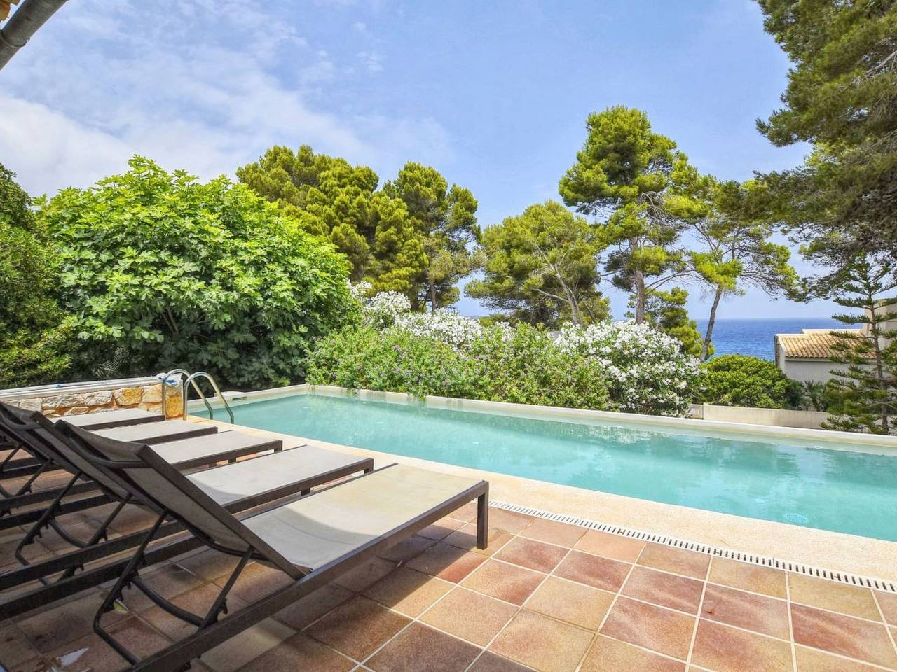 Schönes Haus mit Pool und Meerblick in Cala Provençal, Capdepera