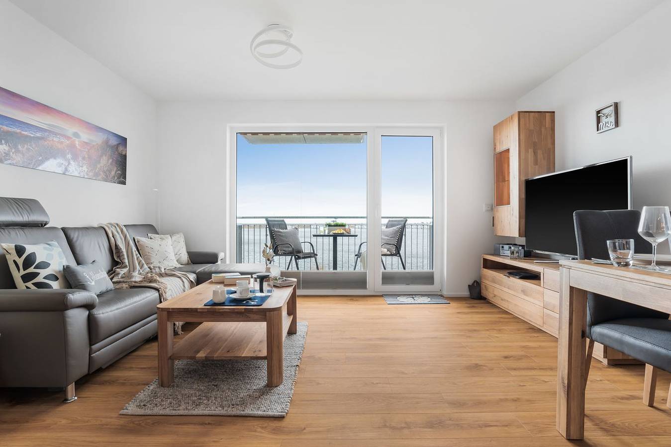 Appartement entier, Kiek Ut - Balcony, First Row Waterfront, Shower, Parking Space, 1st Floor, Elevator in Olpenitz, Kappeln