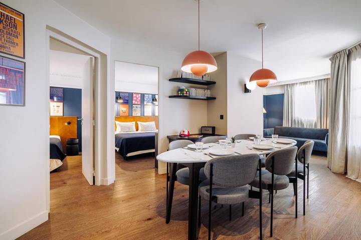Appart’hôtel pour 2 personnes, avec Terrasse ainsi que Jardin et Sauna