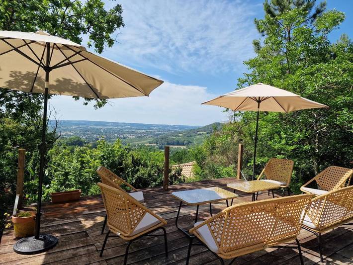Maison de vacances pour 10 personnes, avec jardin et vue, animaux acceptés