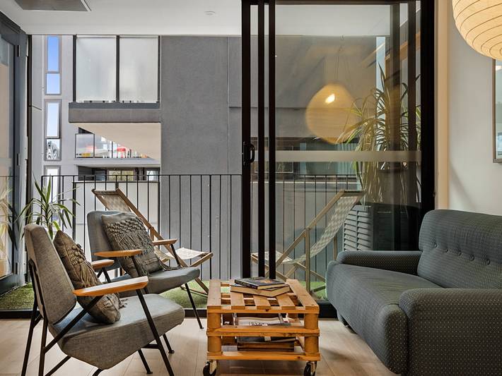 Loft voor 4 personen, met balkon en balkon/terras in Victoria