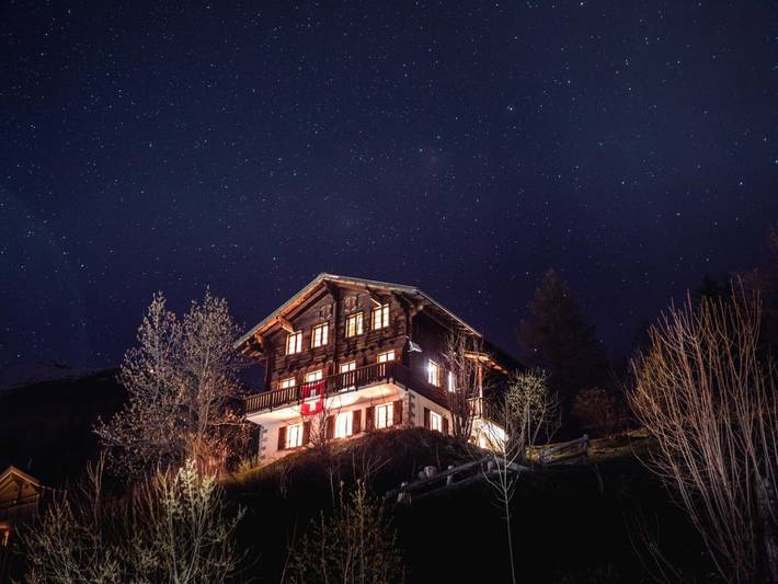 Hütte für 4 Personen, mit Terrasse, kinderfreundlich in Bellwald