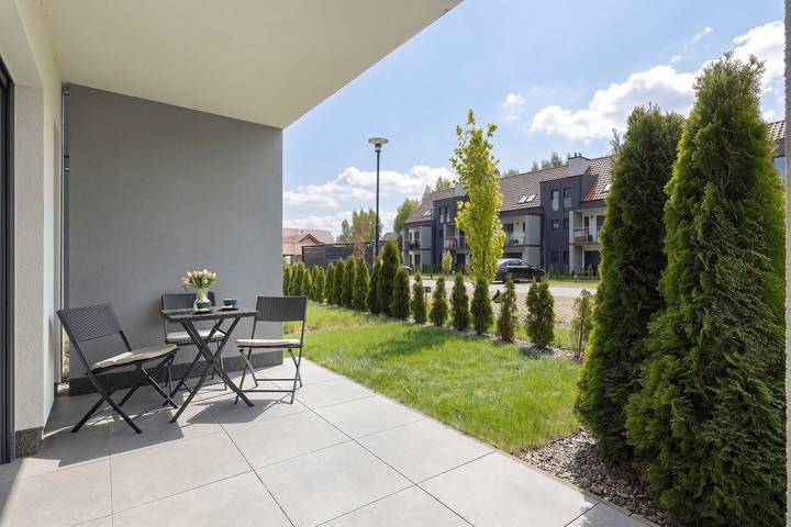 Ganze Ferienwohnung, Ferienwohnung für 4 Personen mit Garten in Niechorze, Powiat gryficki