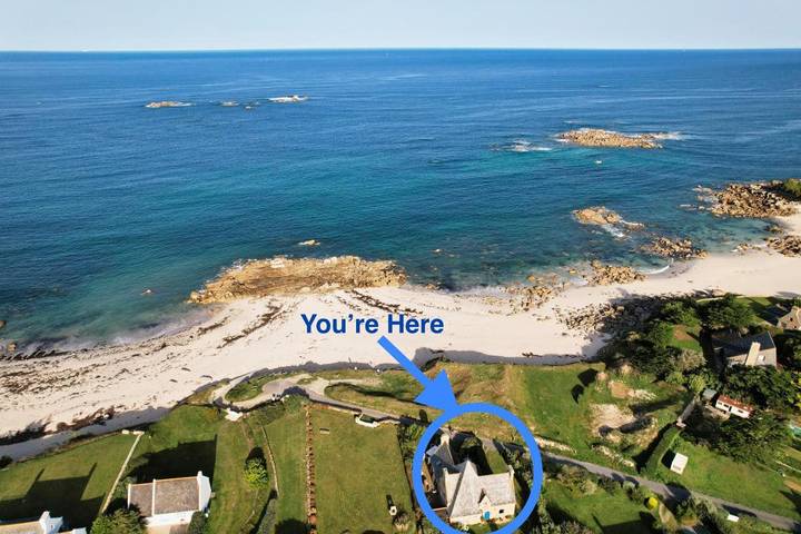 Location de vacances pour 6 personnes, avec Terrasse ainsi que Jardin et Vue dans Plage Saint Eden Plouescat