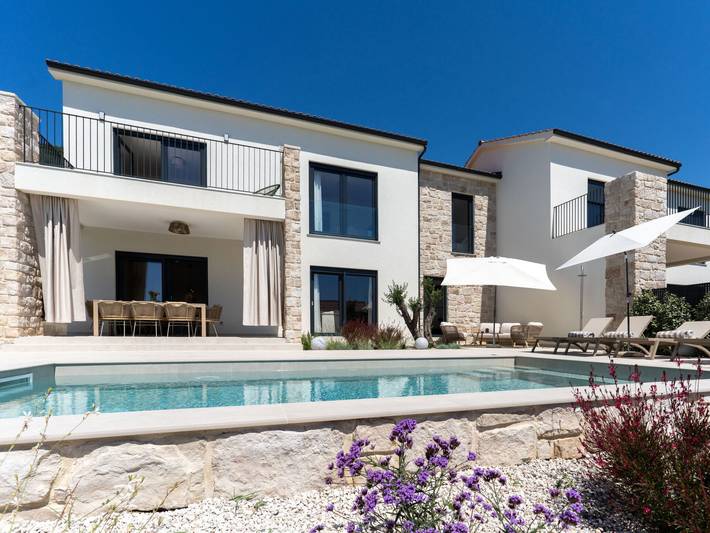 Ferienhaus mit Meerblick für 6 Personen, mit Garten und Balkon in Barbat na Rabu - 2