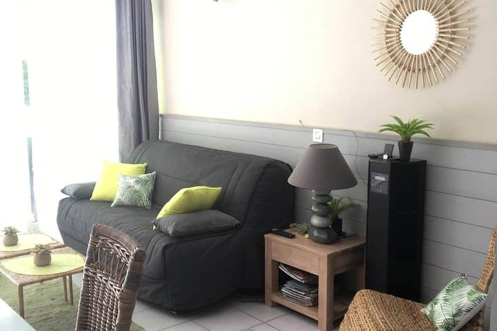 Apartamento entero, Appt clasificado 4 *, 2 piscinas, WIFI gratuito, terraza, barbacoa, borde del lago marino in Vieux-Boucau-les-Bains, Côte d’Argent